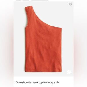 J.Crew One-shoulder tank top in vintage rib